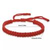 Handgemaakte Vlecht Touw Armbanden Voor Vrouwen Rood Zwart Geweven Touw Verstelbare Knopen Armband Mannen Polsband Vriendschap Sieraden