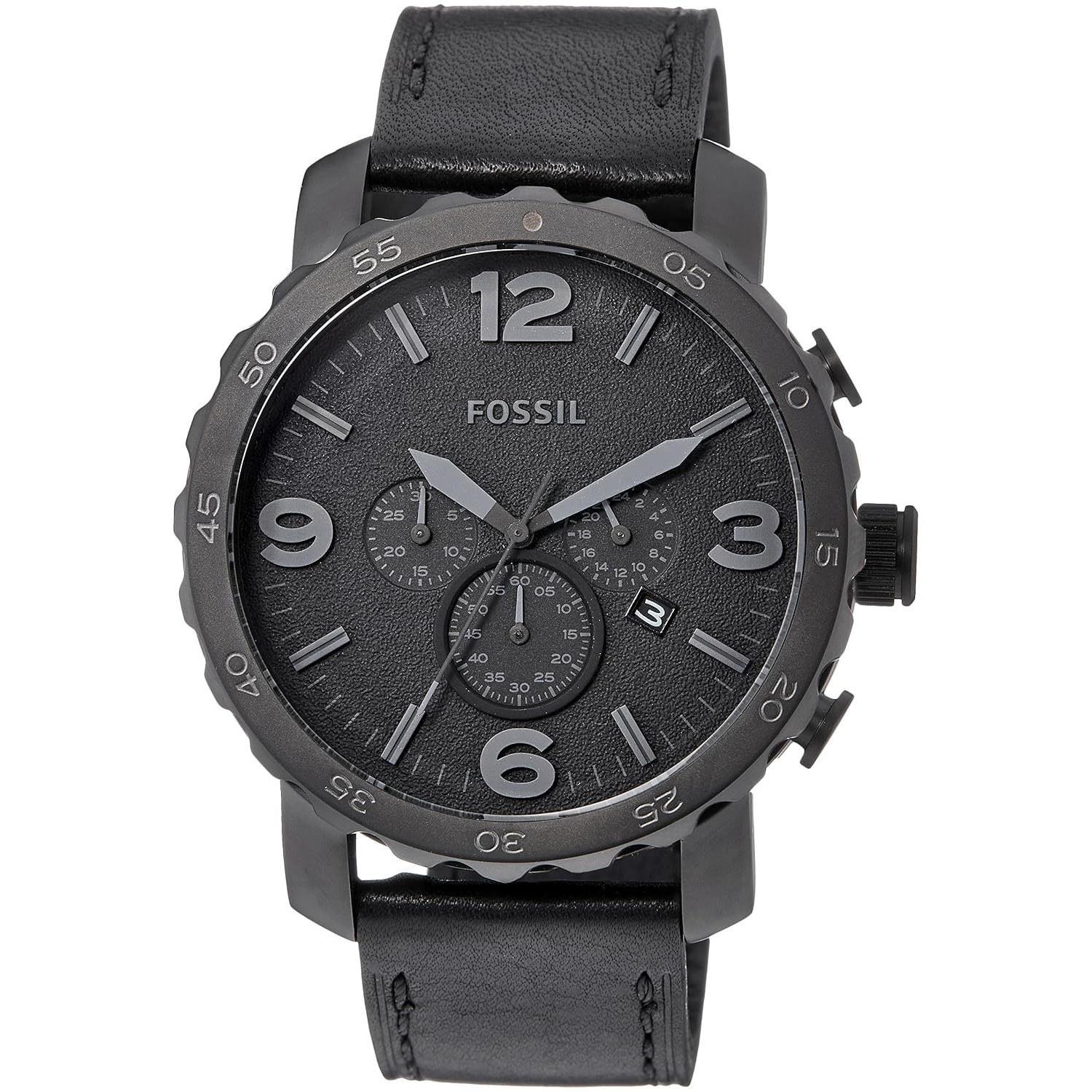 Fossil wristwatch mens analog leather JR1354