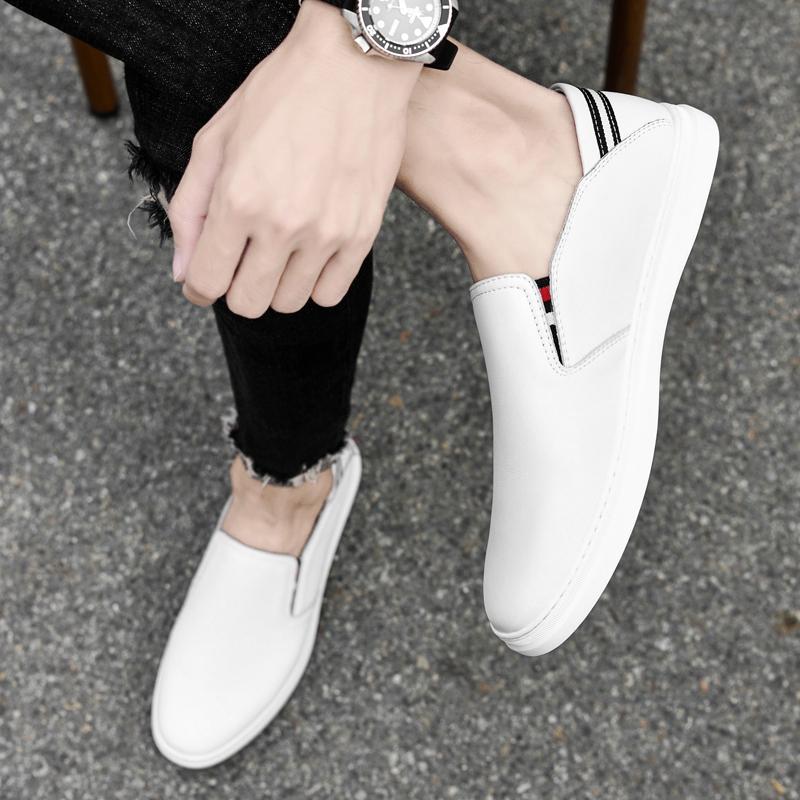 2024 Мужская обувь Натуральная кожа Лоферы Мужская обувь Дышащая плоская дизайнерская — фото 6