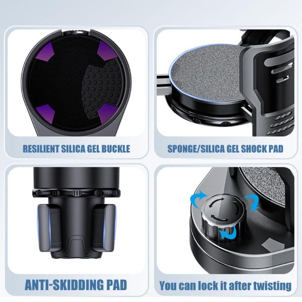 Multifunctional Cup Holder Expander Adjustable Base Drink Holder Cup Holder Extender Car Interior