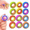 6Pcs New Fidget Toys Silicone Sensory Ring Silicone Decompression Toy Sensory Ring Party Entertainment Games Gift