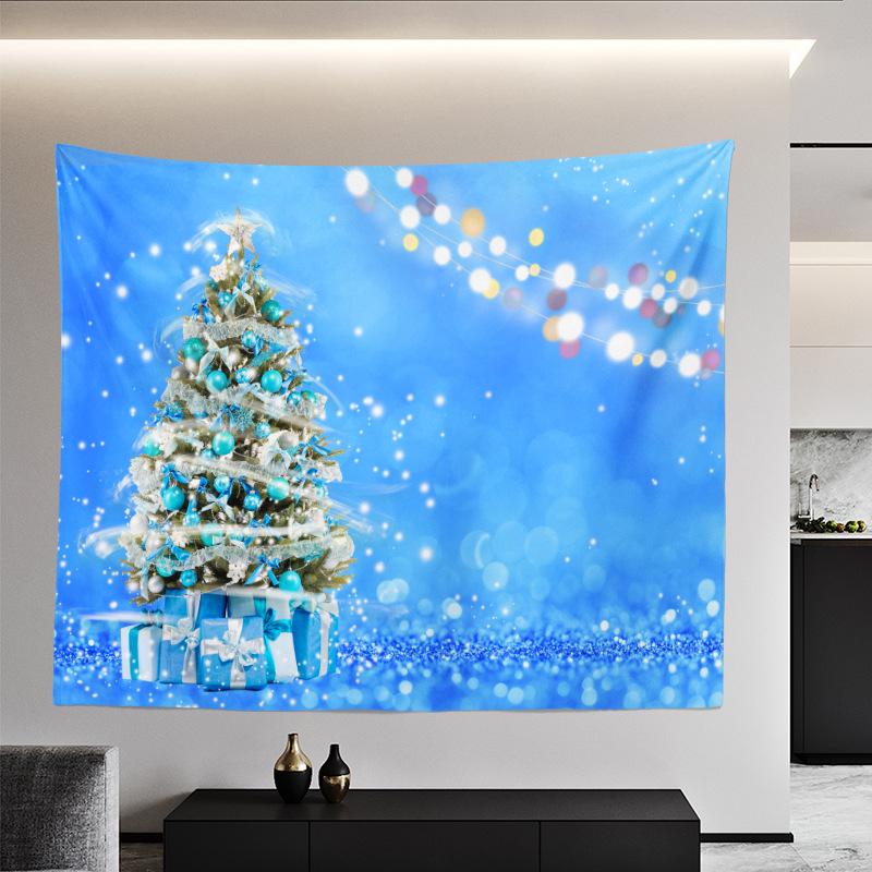 Weihnachtsteppich, europäische und amerikanische Weihnachts-Schlafzimmer-Raumaufteilung, Hintergrundtuch, Wandverkleidung