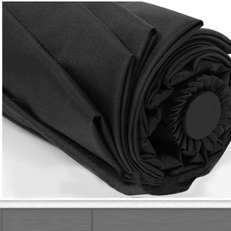 Windproof 10-Rib Double-Layer Folding Umbrella for Men and Women - Automatic, Sunscreen, Dual-Use.