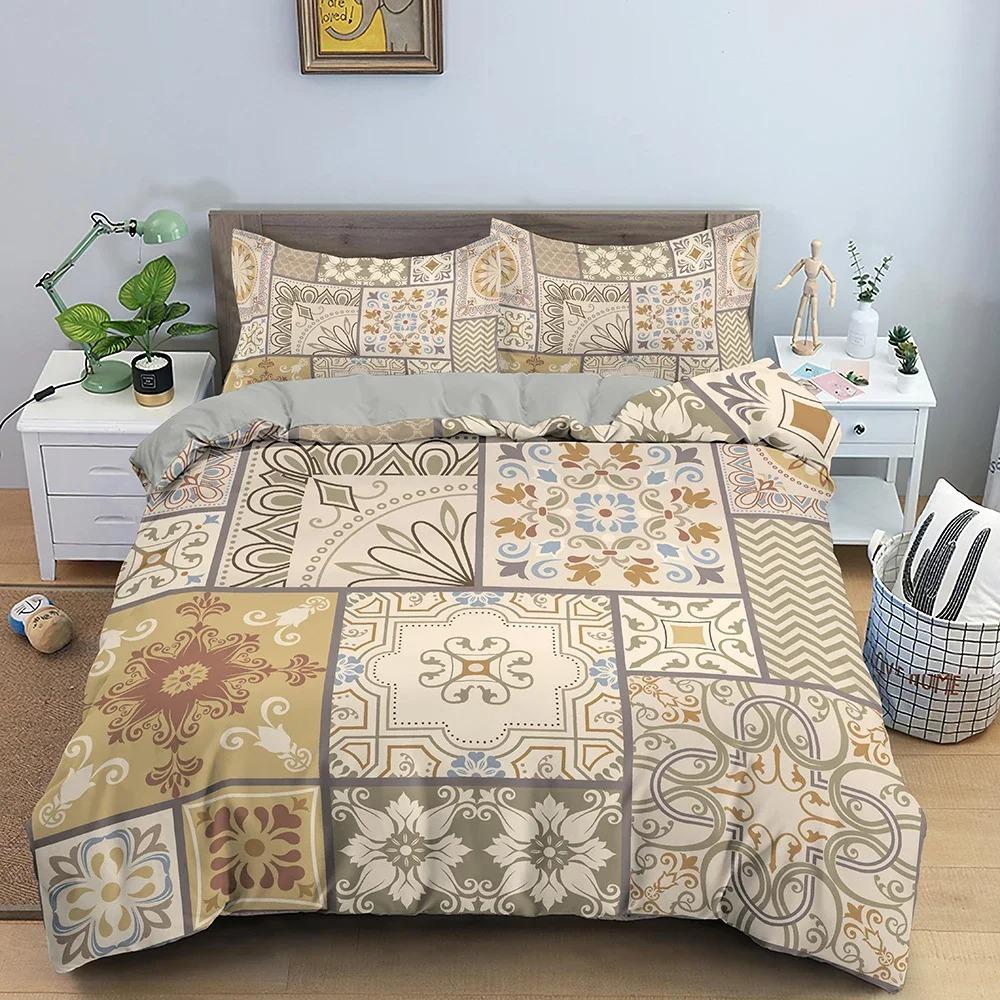 3D Printed Bohemian Duvet Cover Set Ethnic Mandala Bedding Set For Bedroom Quilt Cover King Twin Single Size Home Textile