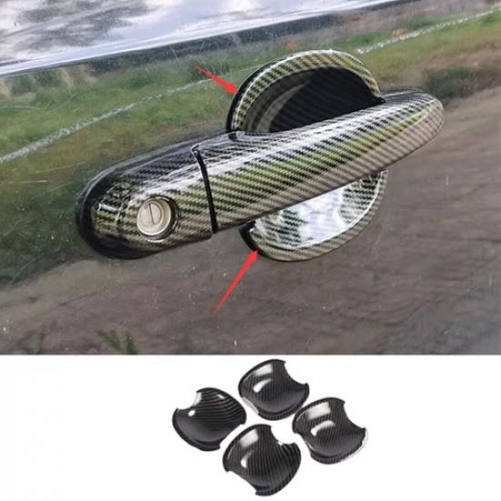 Накладки на ручки дверей в стиле карбона для Hyundai Tucson 2005-2009