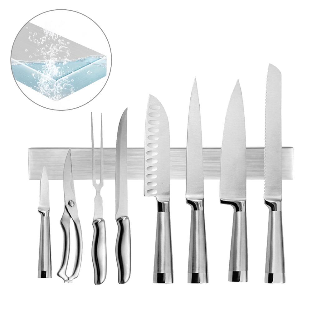 Stainless Steel Tool Holder Magnetic Tool Holder 30cm 40cm 50cm Wall Block Tool Storage Rack Kitchen Accessories