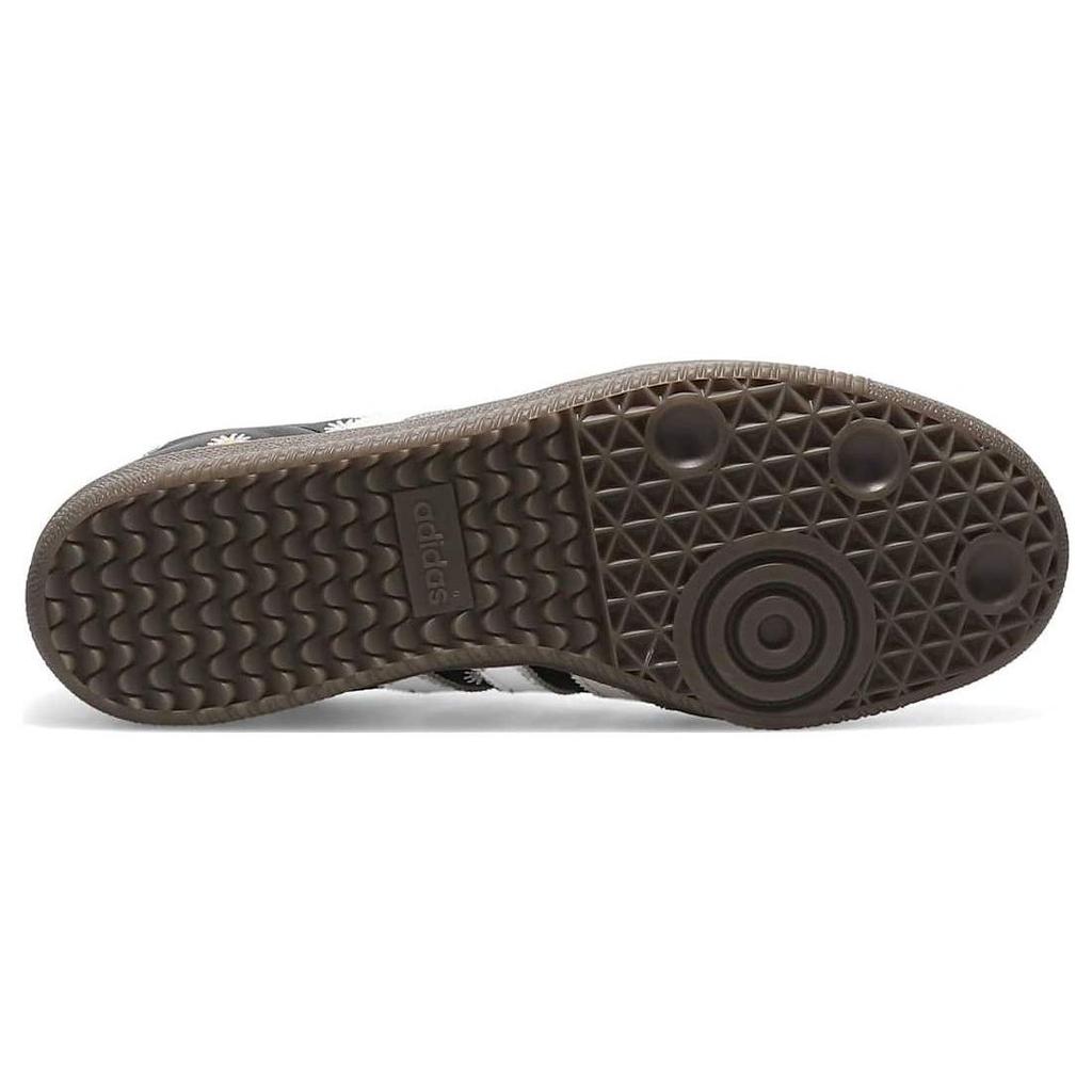 Atmos x FACE x adidas Samba OG Baskets Unisexe Broderies de Marguerites Noir Noir Core Blanc Chaussures H03848
