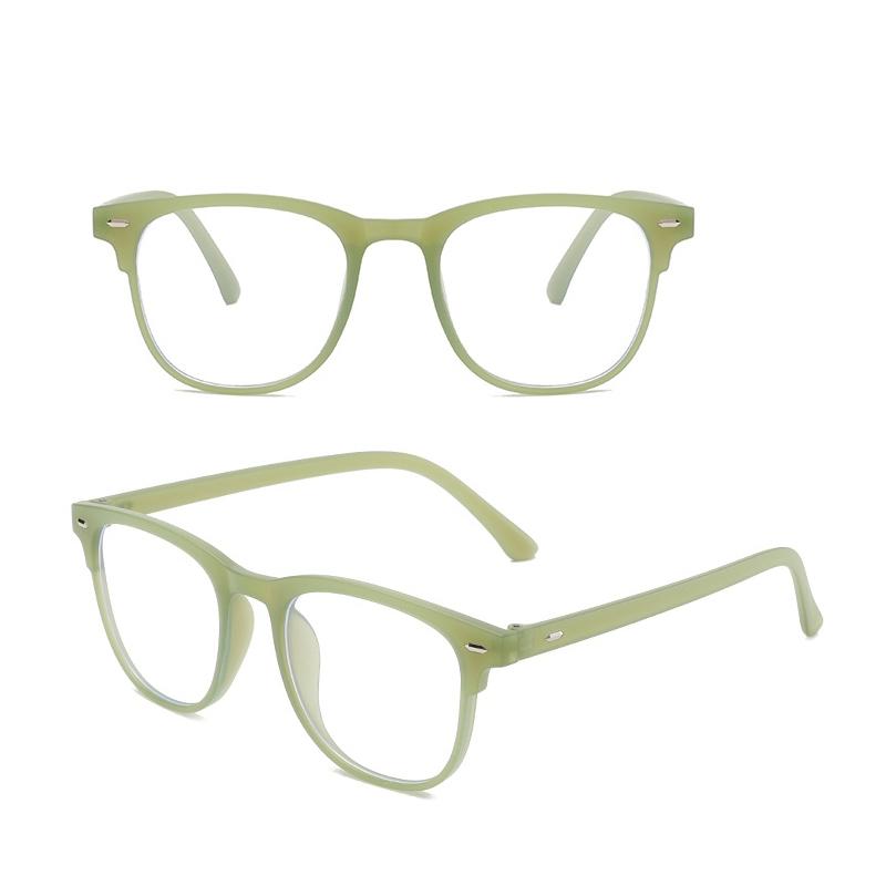 3PCS Unisex Square Plastic Frame Anti Blue Light Glasses Trendy Clear Eyewear For Back To School Accessories