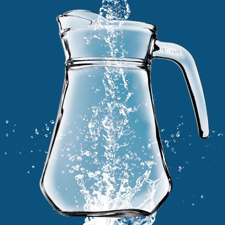 KADAX Dzbanek Szklany Karafka Na Wodę Sok Lemoniadę Do Napojów Wody 1,4L