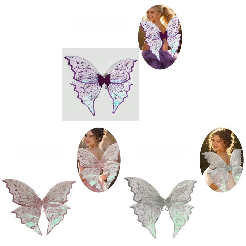 Fairy Butterfly Costume Wings For Kids Dress Up Party With Gold Detailing For Festival Celebrations