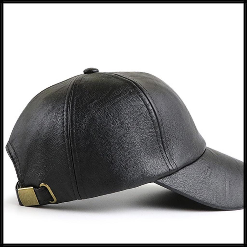 Baseball English CZ566 [White Fang] Hat, Cap, Cap, Leather, PU, Casual, Letters, Logo, Elegant, Adult, Embossed, Men's, (Coffee)