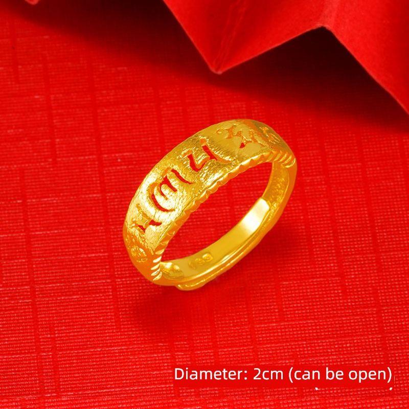 

Simple Graceful Women s Artificial Gold Niche Style Exquisite Ring Exquisite ring number 6