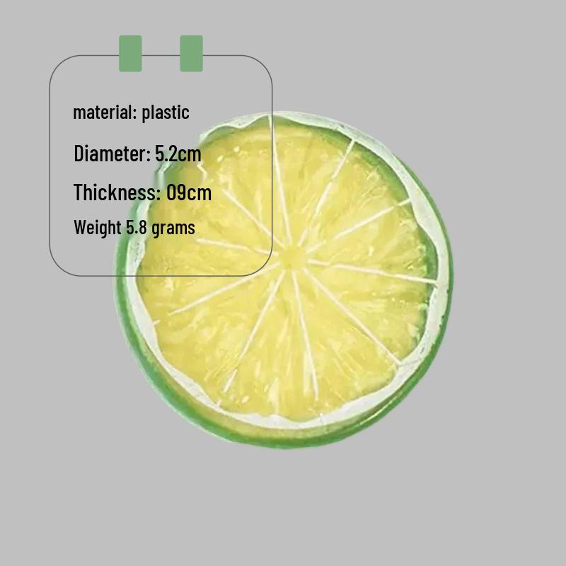 Lemon Slice Simulation Fake Fruit Model for Photography and Home Decoration