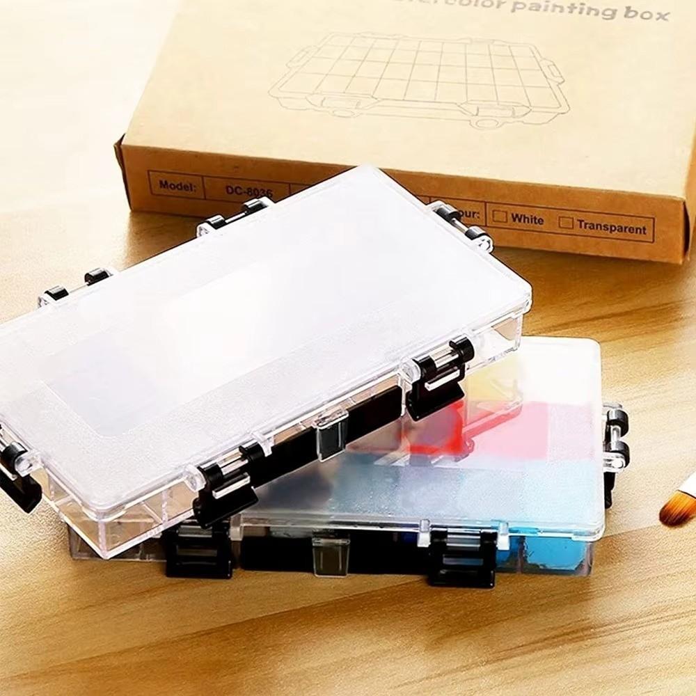 Airtight Leakproof Paint Palette Tray Half Pans Paint Tray Box Watercolor Palette Box  Oil Paint