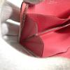 HERMES Zip Angor Wallet Coin Compartment Zip Around coin purse Leather pink
