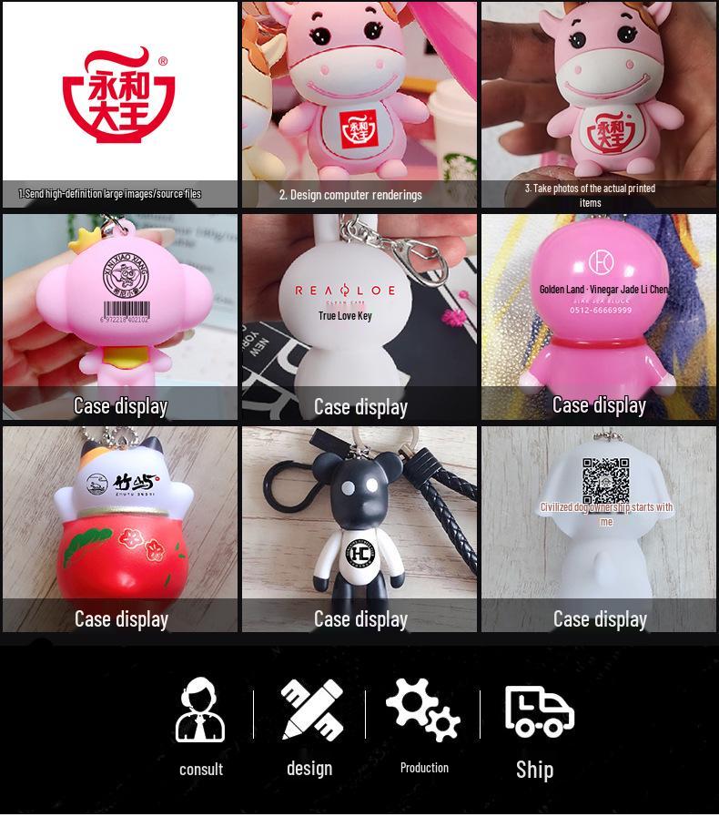 Cute Cartoon Sea Otter Plush Keychain Pendant Doll Charm - Couple Gift