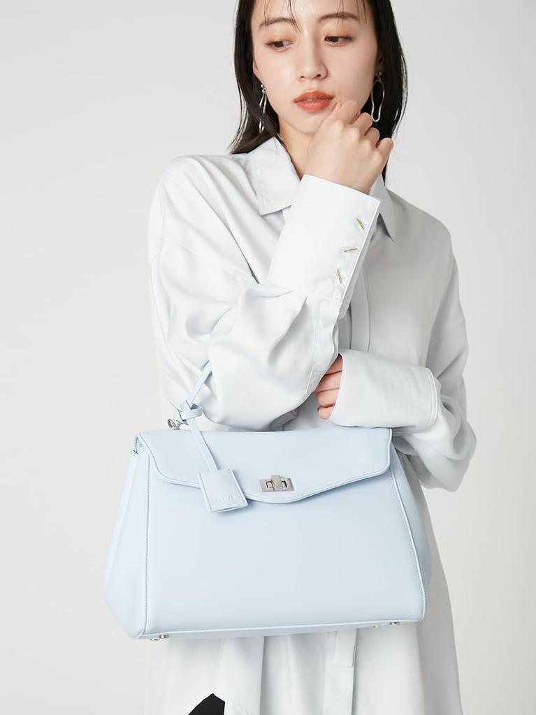Soft Classic Top Handle Bag FWGB264321 LBLU F [FRAY I.D] Women's