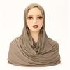 Long Smooth Silk Headscarf Sunscreen Thin Large Shawl Veil Rhinestone Chiffon Hijab Scarf  For Gift