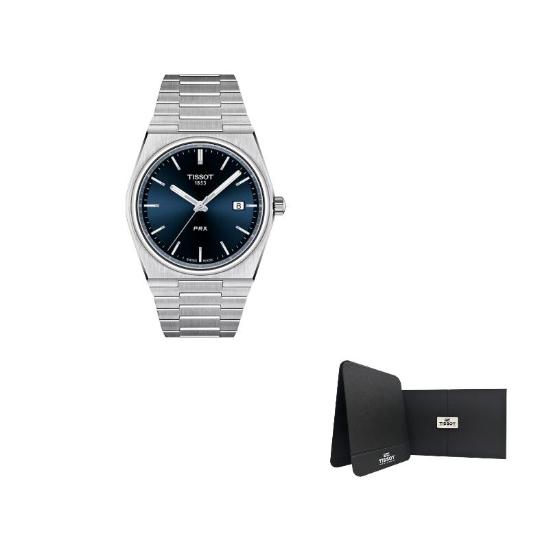 

TISSOT PRX Quartz Movement Men s Watches Watch Blue Dial Stainless Steel Watchband T137.410.11.041.00- Blue Gift Box Set