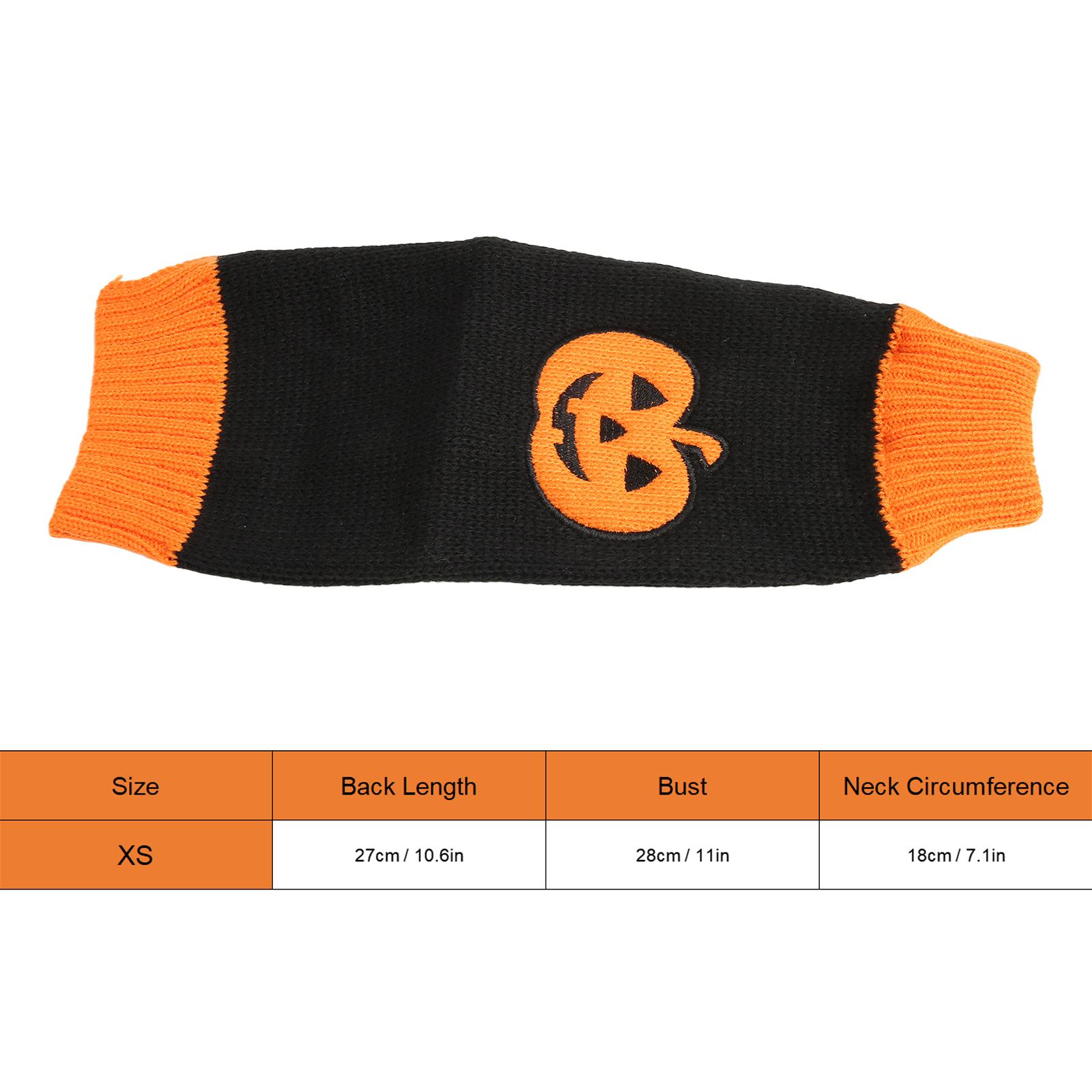 Dog Cat Halloween Sweater Pumpkin Skeleton Pet Halloween Costume For Small Medium Large Dogs Puppy Holiday Clothes