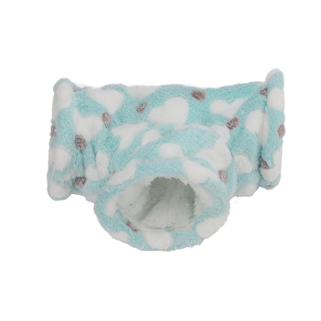 3-Wege Hamstertunnel Warm Gemütlich Kleintier Plüschröhre für Chinchilla Meerschweinchen FrettchenLove Grün 27x9cm 10.6x3.5in