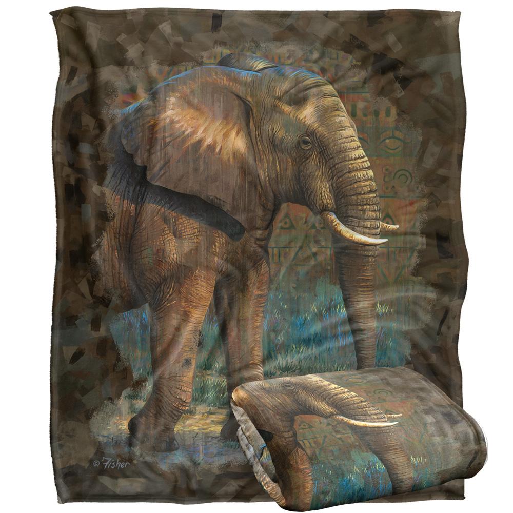 JQ Licensing Cf-Jp Silky Elephant Supersoft Blanket