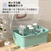 Asdays Baby Bottle Drying Rack, Storage Box, Dustproof, Hygienic, with Cover, Portable, Large Capacity, Gift (Green)