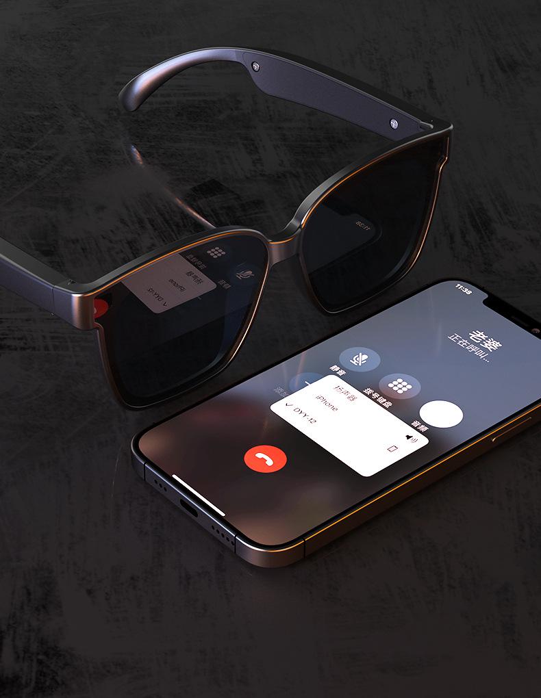 Smart Bluetooth Polarized Sunglasses with Wireless Audio and Call Functionality