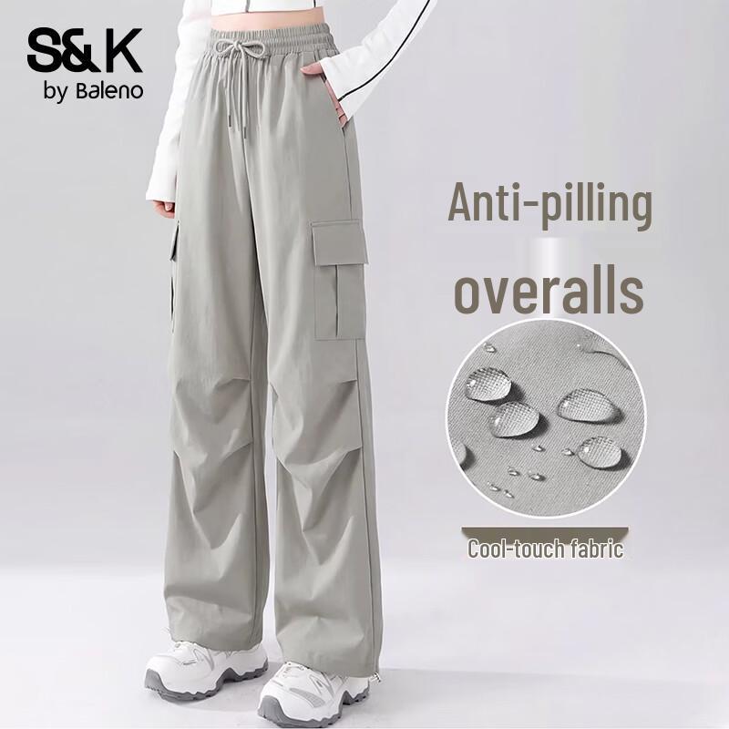 

Baleno S&K Women s High-Waist Cargo Straight Pants XL