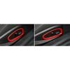 For Chevrolet Camaro 2016-2024 Glossy Red Seat Control Button Frame Trim 2PCS