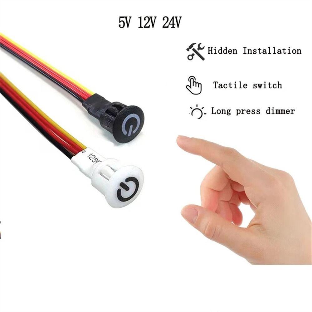 LED Power Supplies For LED Strip Cabinet Light Touch Switch ON OFF Dimmer Switch Light Controller