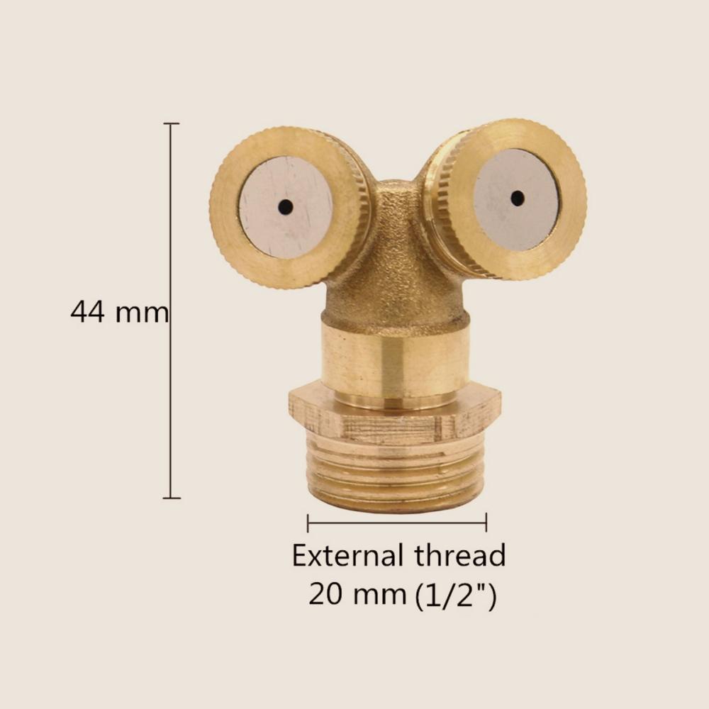 1/4" 1/2" Brass Garden Sprayer Nozzle 1/2/3/4 Hole Orchard Agriculture Irrigation Pesticide Spraying Sprinkler Head with Filter
