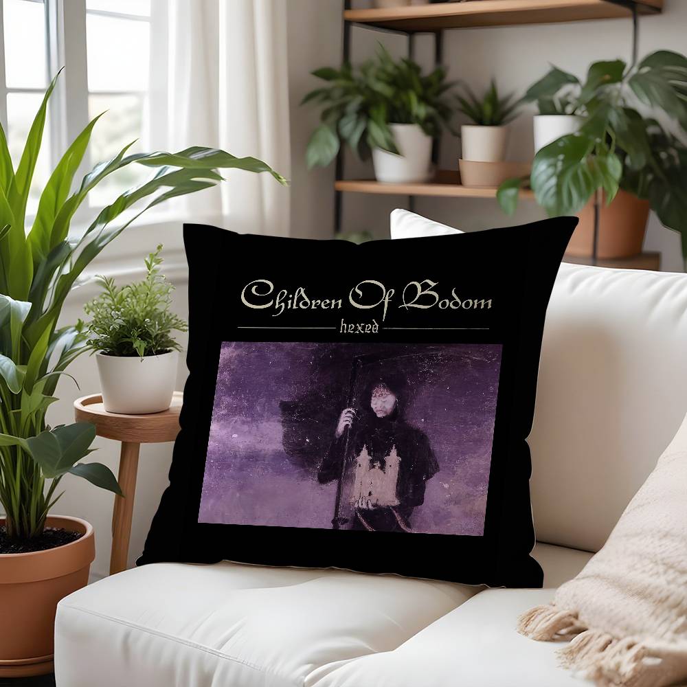 C-Children Of Bodoms Band Pillow Case Plush Fabric Soft Pillowcase Double Sided Print Cushion Cover Household Gifts