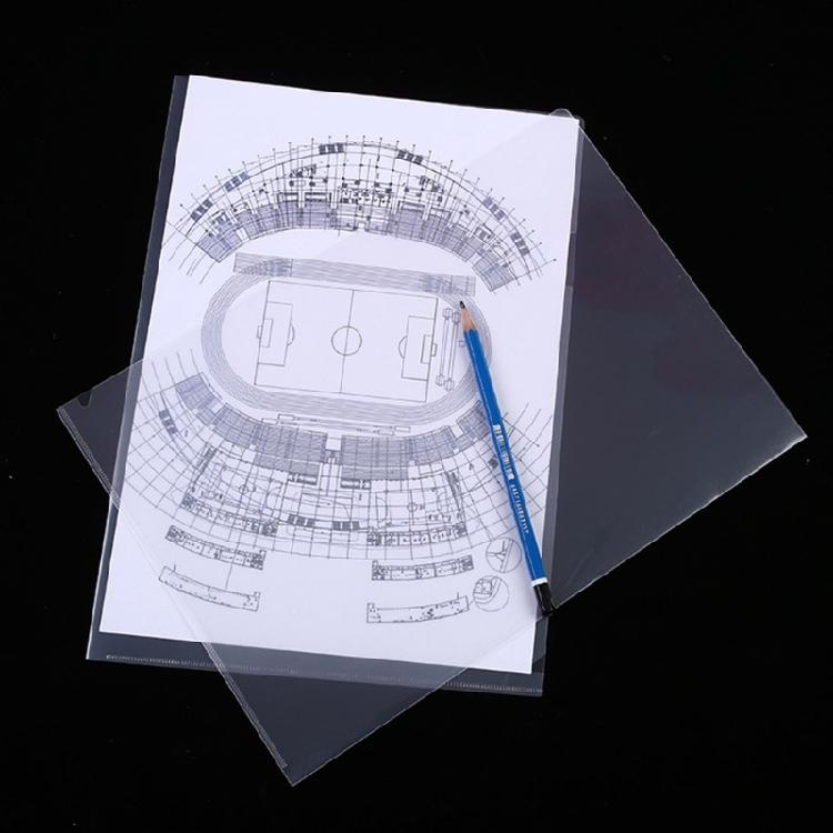 6 Color L Shaped Folder A 4 Plastic Folder Paper Clip Folder Presentation Folder for Protection File