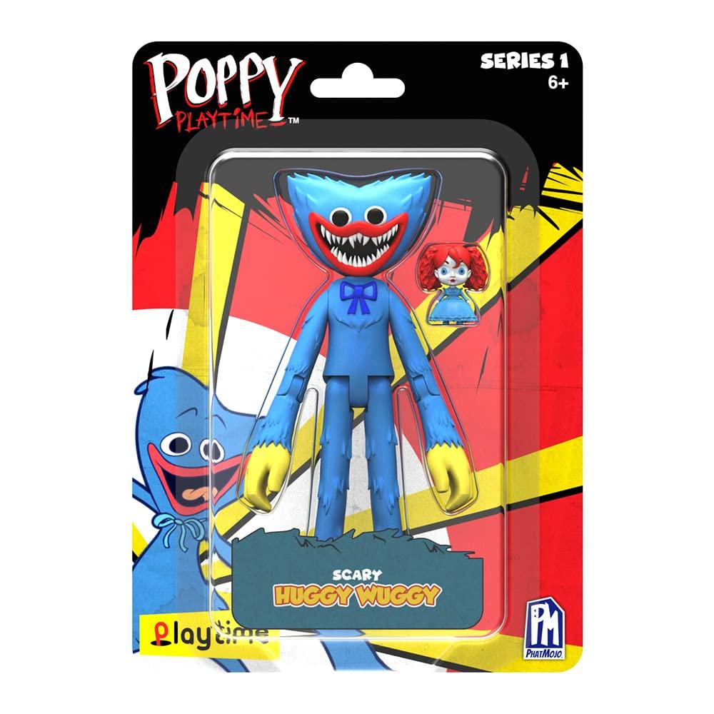 

Poppy Playtime Страшные Хагги Вугги Подвижная Фигурка Серии Синий (5-дюймовая фигурка, 1) [Официально лицензировано], синий