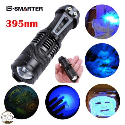Супермаркет Высокое качество УФ Ультра Фиолетовый светодиодный фонарик Черный свет Свет 395 нМ Инспекционная лампа Факел