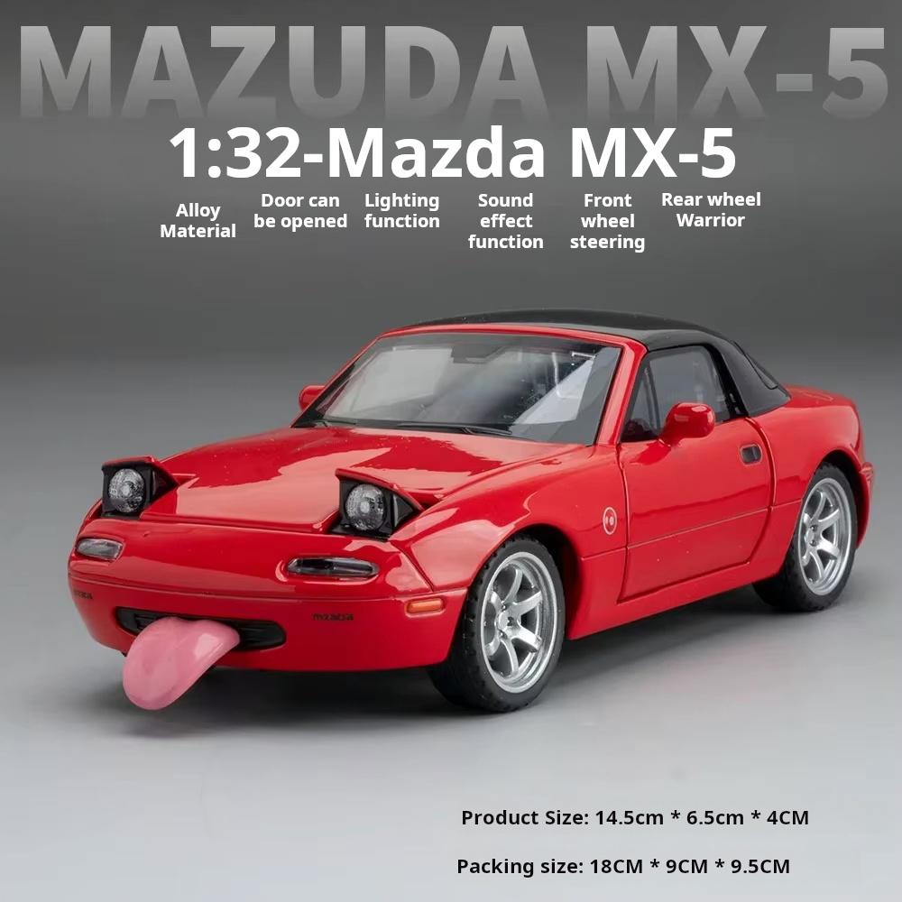 1:32 MX-5 Supercar Alloy Model Car Toy Diecasts Metal Casting Sound and Light Car Toys For Children Vehicle