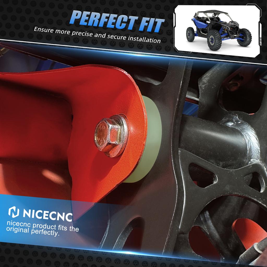 NICECNC UTV X3 Poly Engine Mounts Polyurethane Bushings For Can-Am Maverick X3 Enhanced Throttle Response Anti Vibration Mount