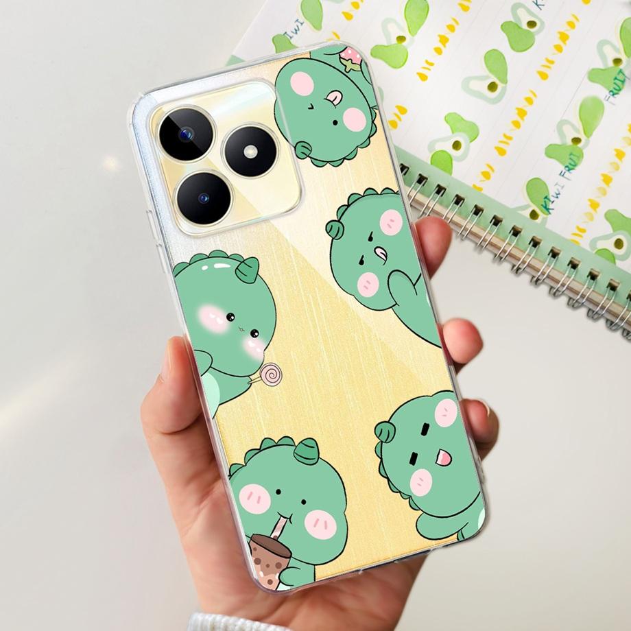 For Realme C51 RMX3830 / Realme C53 RMX3760 Global Phone Cover Cases Transparent Soft TPU Capas Etui For RealmeC51 C 51 Housing