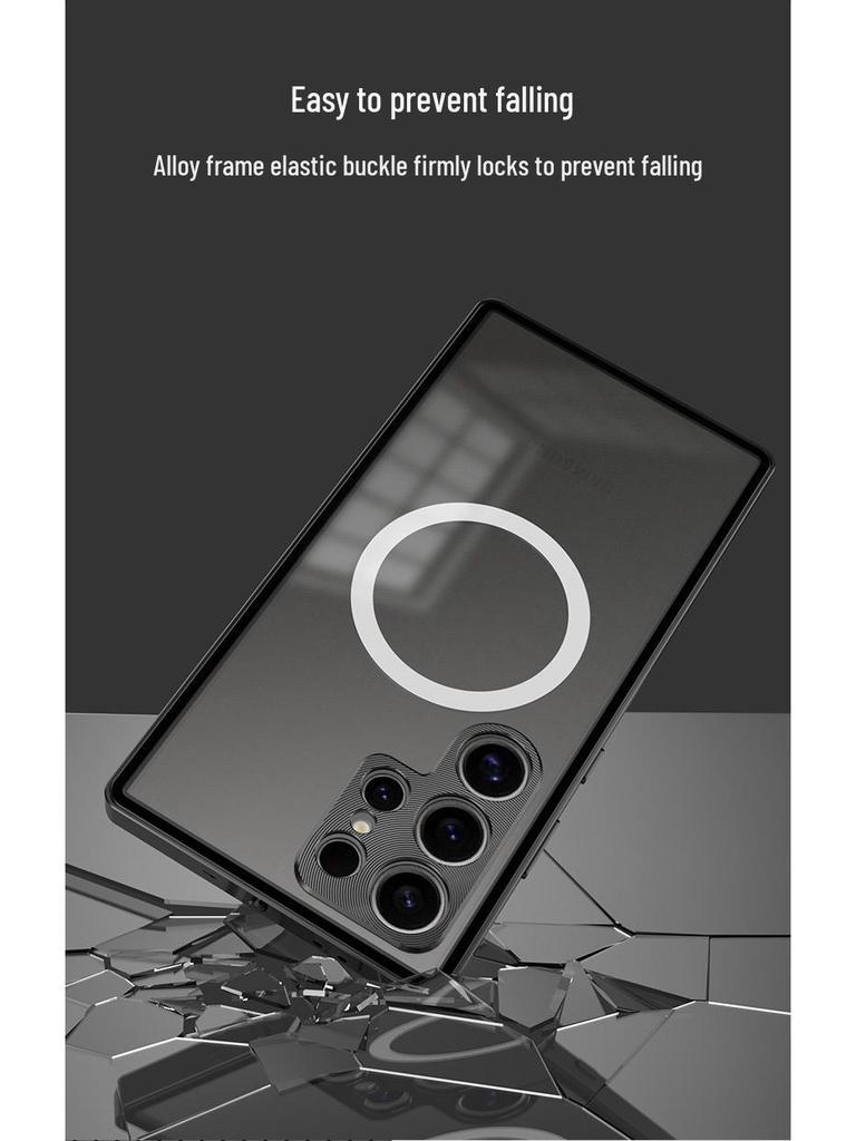 Samsung S26 Ultra Magnetische Metall-Handyhülle mit Spiegelschutz