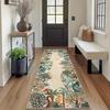American Pastoral Jungle Green Print Runner Rug Animal Print Tiger Rug Kitchen Living Room Porch Balcony Kitchen Hallway Decor