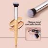 Portable slantedround-head concealerbrush,foundationbrush,soft-bristled makeuptool,precisely conceals darkcircles and acne marks