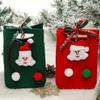 Santa Claus Snowman Elk Felt Christmas Candy Bag New Year Home Decoration Felt Gift Bags Merry Christmas With Handle