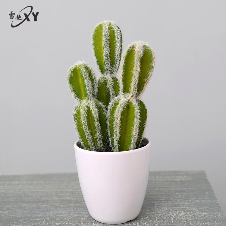 Oulifei Premium Artificial Tropical Succulent Cactus Bonsai for Home Decor