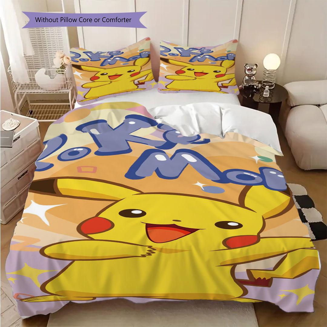 

Cute Pikachu print rug, Pokémon themed decorative rug, non-slip and stain-resistant, a perfect gift for family and friends. 135x200cm