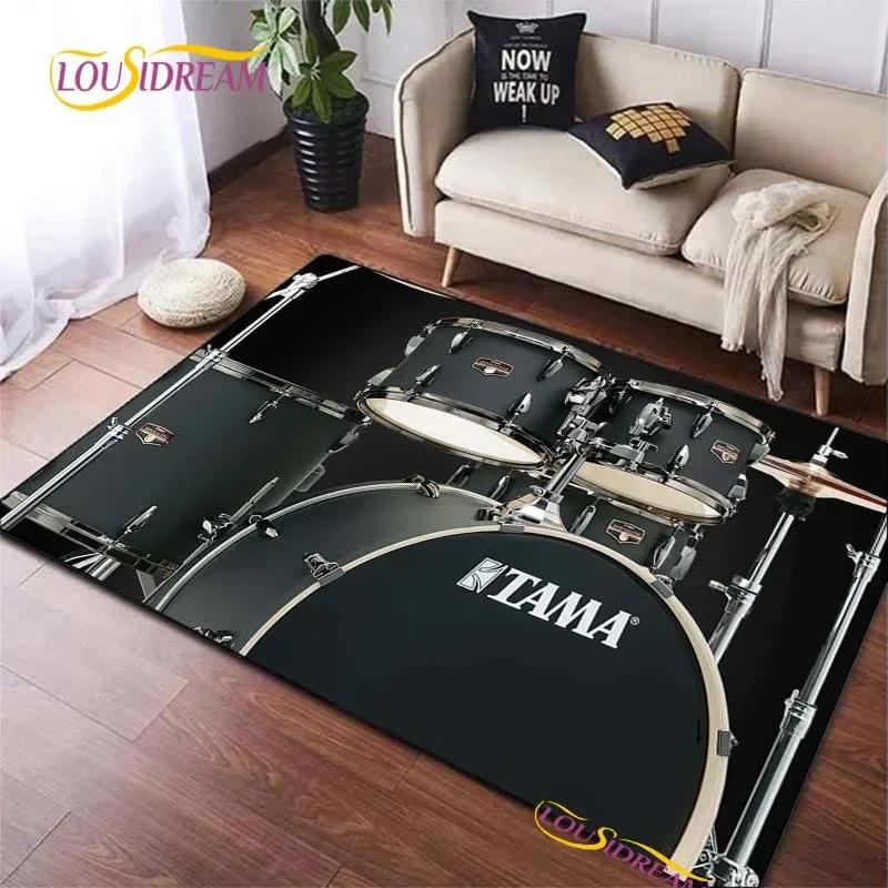 Fashion Brand Drums Carpet for Living Room Bedroom Rugs Kids Kitchen Door Unslip Floor Mats Birthday Gift Photography Props Rug