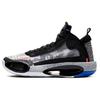 Jordan Air Jordan 34 Low EP Abriebfest Atmungsaktiv Mittelhohe Basketballschuhe Schwarz Weiß Unisex CZ7742-008