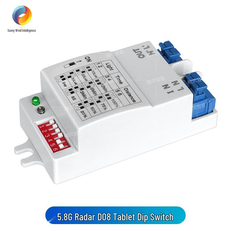 220V LED Smart Microwave Radar Sensor Ceiling Light with Adjustable Delay and Distance Control