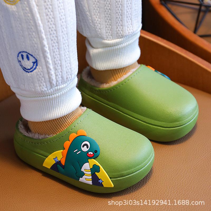 Cotton Slippers Winter Warm Non-Slip Cute Cartoon Home Shoes