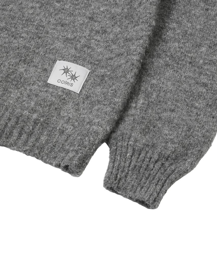 Koiliseu Dyna Collared Neck Knit Zip-Up (3 Colors)